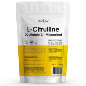L-Citrulline DL-Malate 2:1 Micronized (250гр) L-Citrulline DL-Malate 2:1 Micronized (250гр)